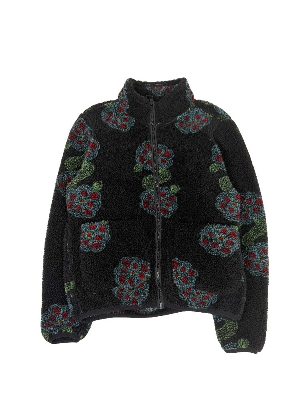 Stussy Flor Sherpa Fleece Full Zip Jacket M